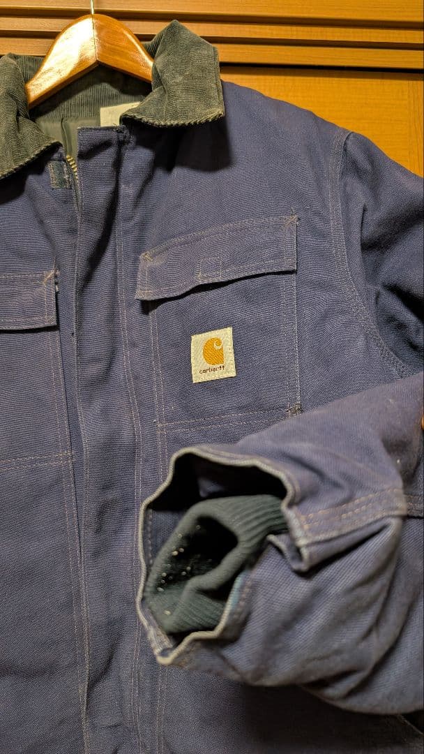 00' Carhartt ネイビー カバーオール ダック地 ジャケット