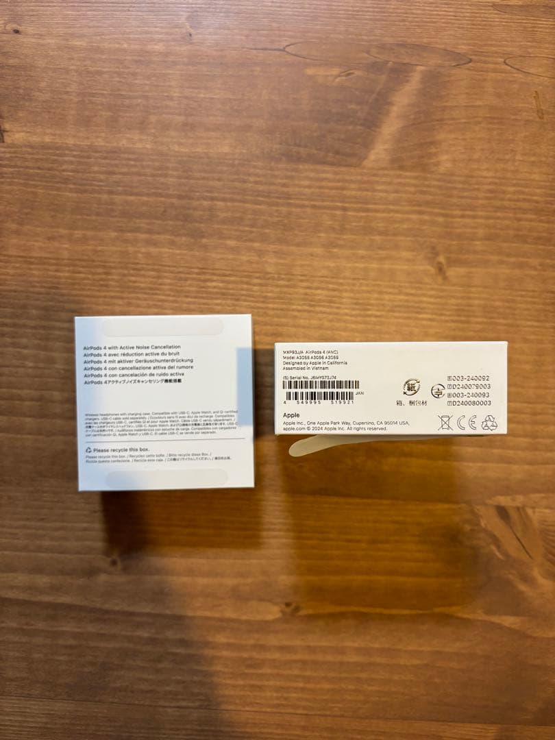 【ほぼ未使用】AirPods 4 ANC（アクティブノイズキャンセリング搭載）