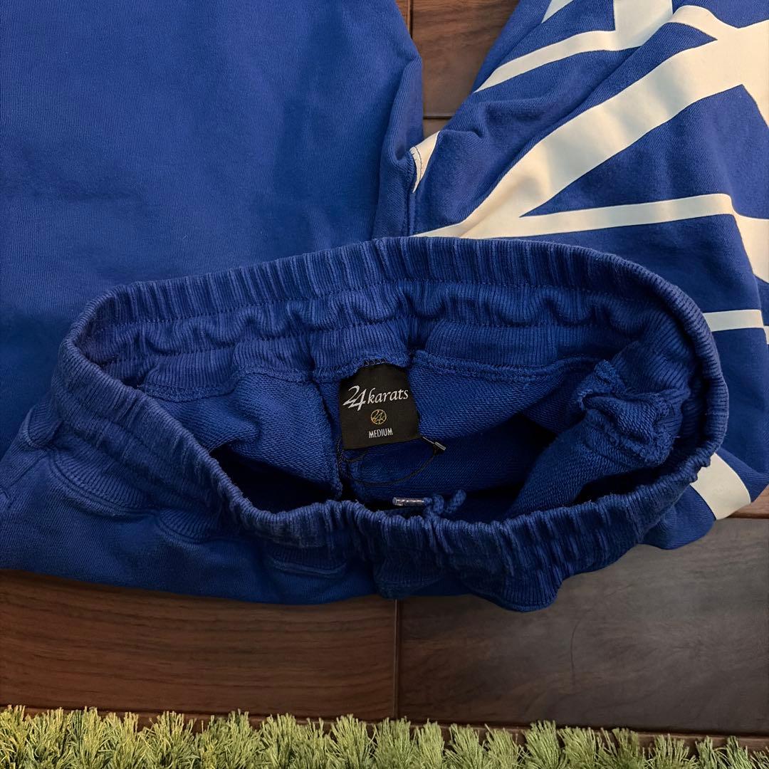 24KARATS ベルベット フード付きジャージ　ショートパンツ２枚