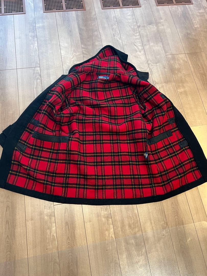 ポロラルフローレン　ヴィンテージ　ダッフルコート　ブラック　希少Mサイズ