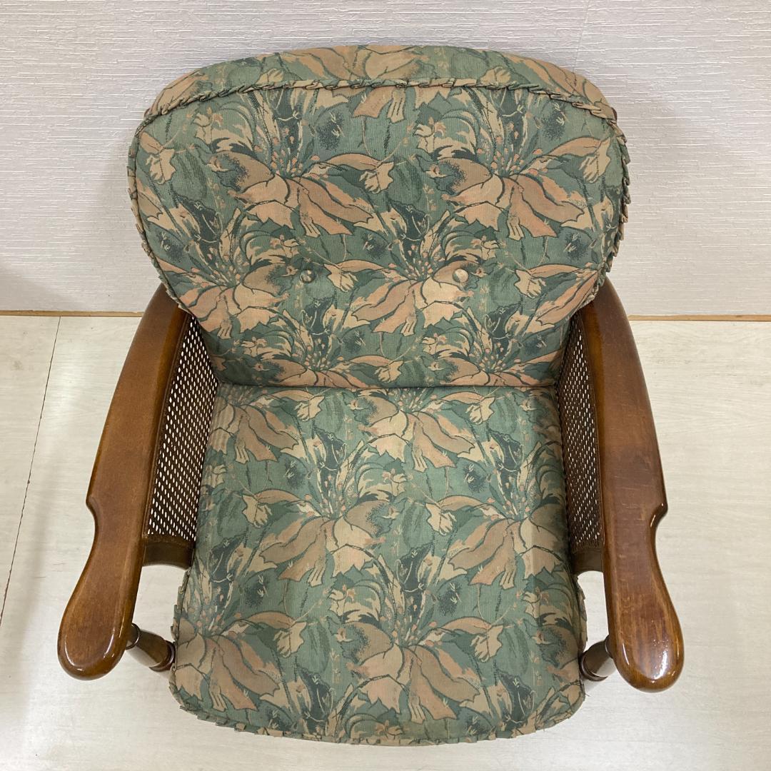 【カリモク】コロニアル　一人掛けソファ　シングルソファ　椅子　２脚セット