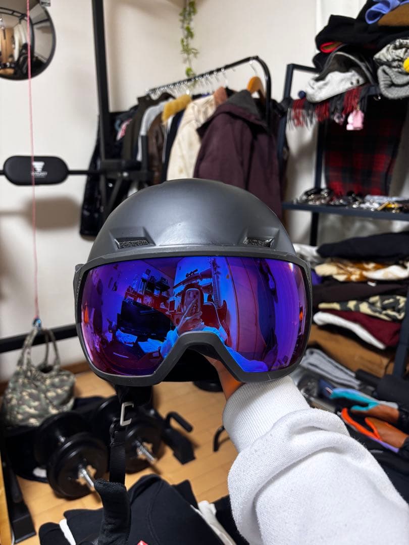 SALOMON PIONEER ヘルメット マットブラック　バイザーヘルメット