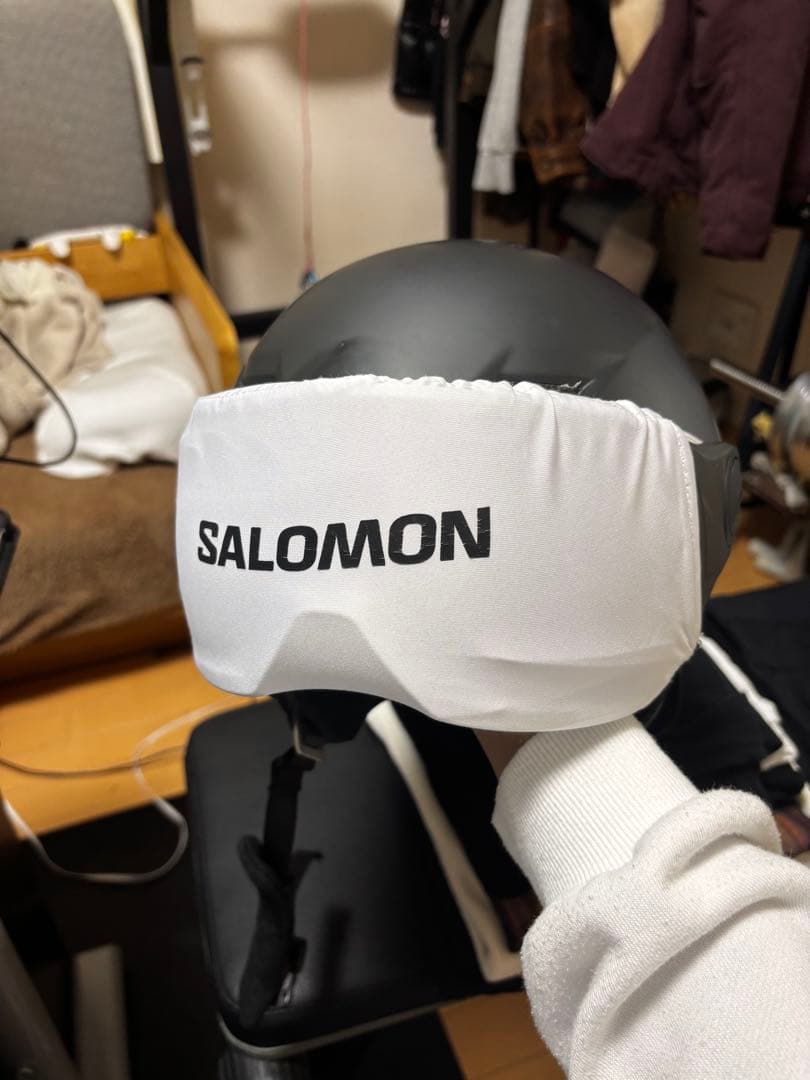 SALOMON PIONEER ヘルメット マットブラック　バイザーヘルメット