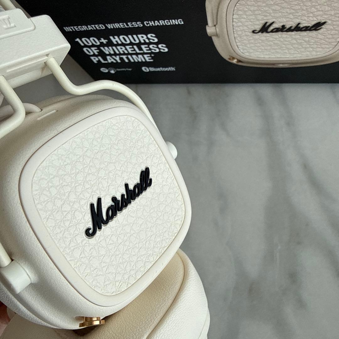 Marshall ワイヤレスヘッドフォン ホワイト　MAJOR Ⅴ