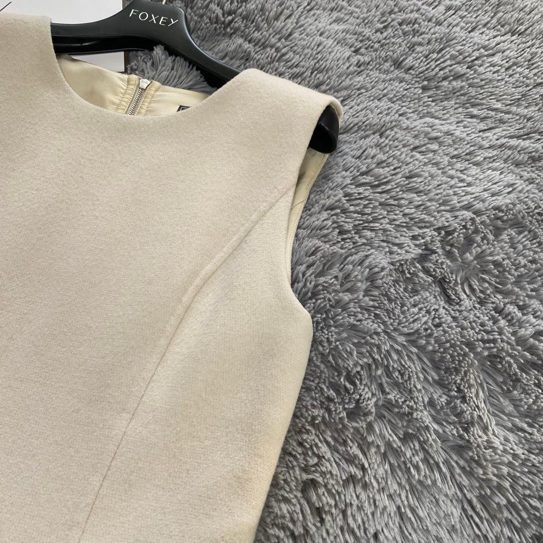 定価20万✨️FOXEY Lady black カシミヤ ノースリーブ 40