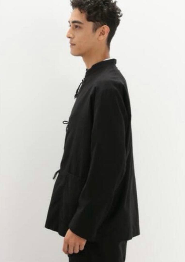 【美品】COMOLI 20AWコットンサテンスタンドカラーセットアップ サイズ3