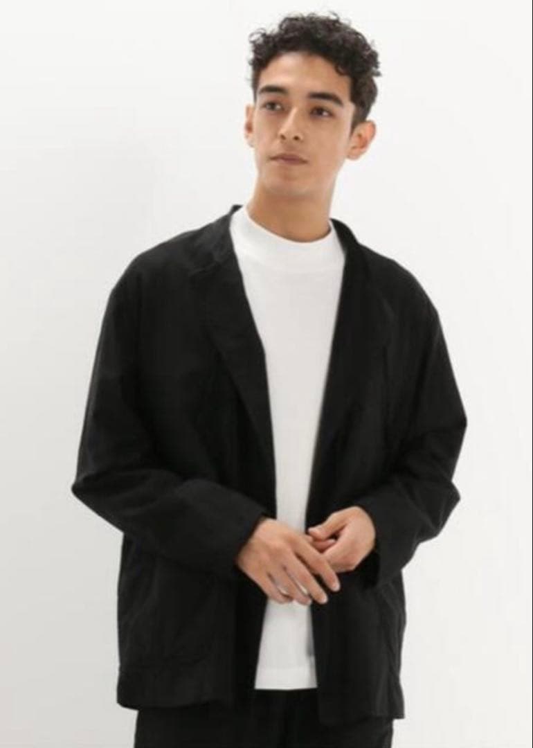 【美品】COMOLI 20AWコットンサテンスタンドカラーセットアップ サイズ3