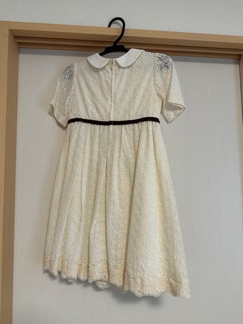 ショパン子供用フォーマルドレス　クリーム色（コサージュとボレロ付き）着用回数一回