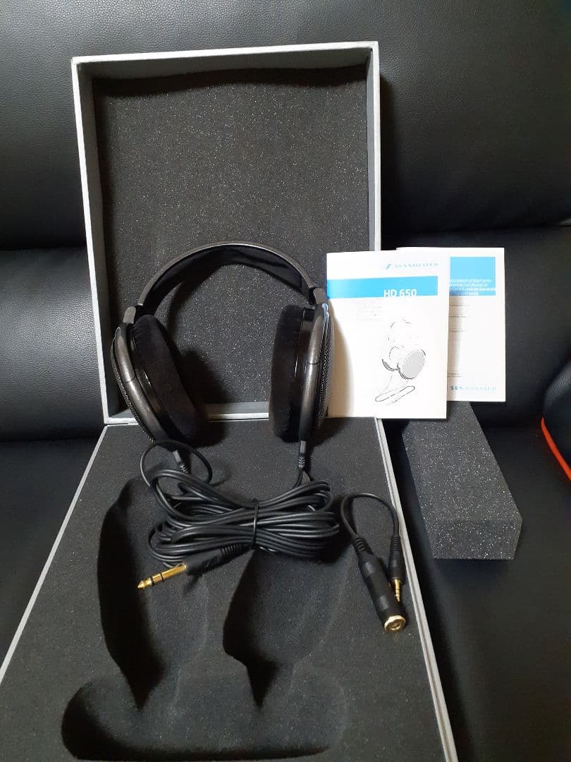 希少美品名機☆ゼンハイザー HD650 リファレンスクラス 箱保証書説明書