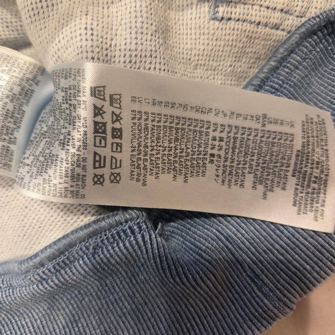 DIESEL　クロップドデニムフード付きパーカー S