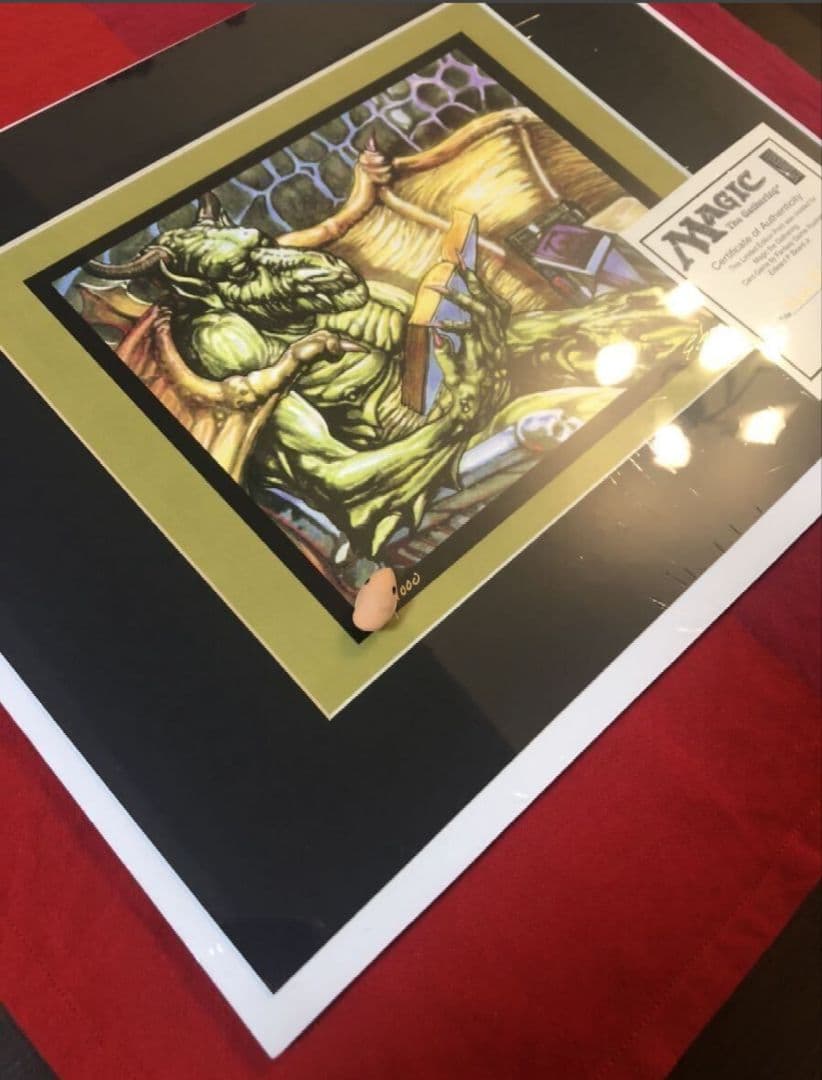 ニコルボーラス　アートプリント　Ed Beard Jr. 氏直筆サイン入りMTG