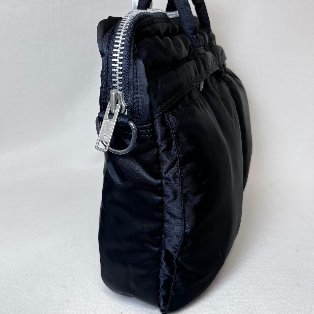 ☆美品☆ ポーター タンカー ブリーフケース 2way ブラック ナイロン 黒