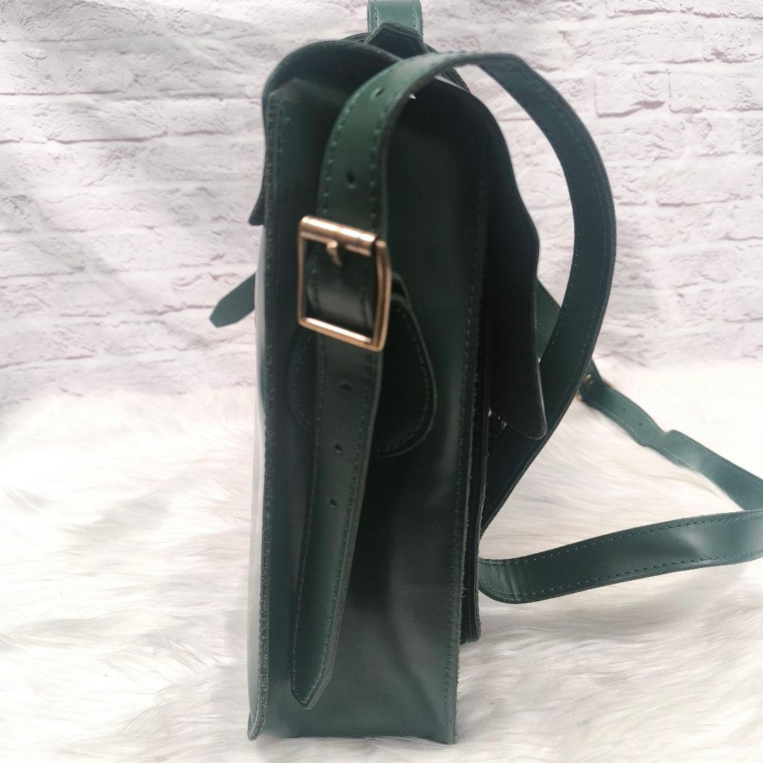 【虚々様】ドクターマーチン　サッチェルバッグ　15インチ　グリーン