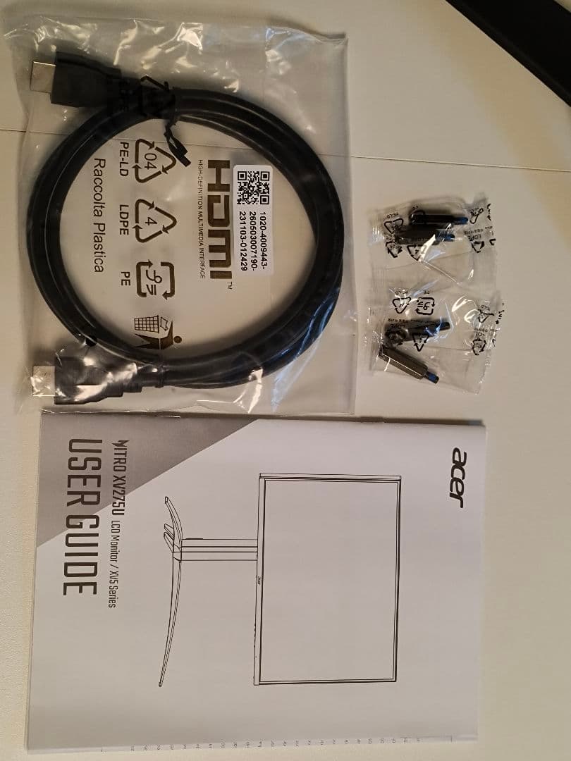 ディスプレイ・モニター本体 Acer Nitro XV5 (XV275UP3biiprx)