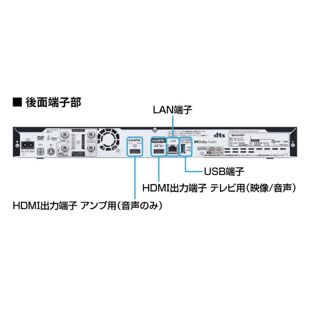 【ケイジ様へ】SHARP 4B-C20GT3 4Kレコーダー