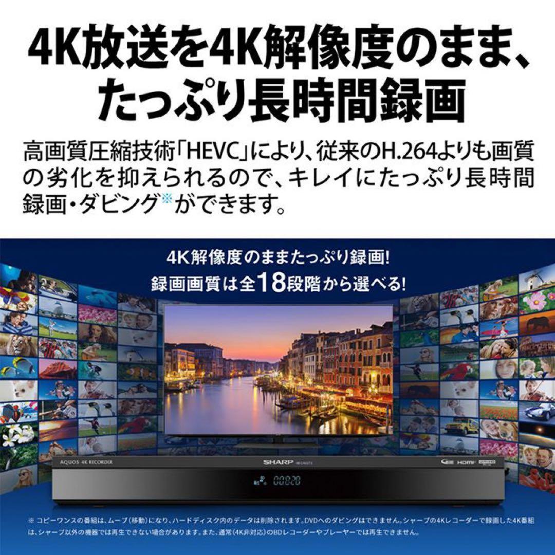 【ケイジ様へ】SHARP 4B-C20GT3 4Kレコーダー