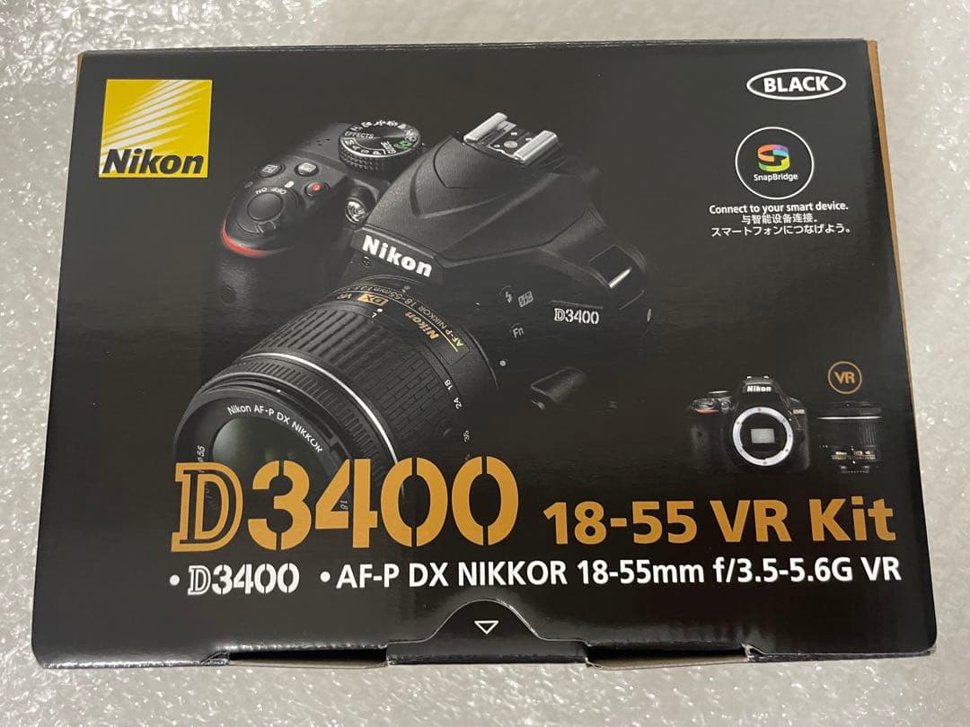 Nikon一眼レフカメラ D3400 AF-P 18-55 VR レンズキット