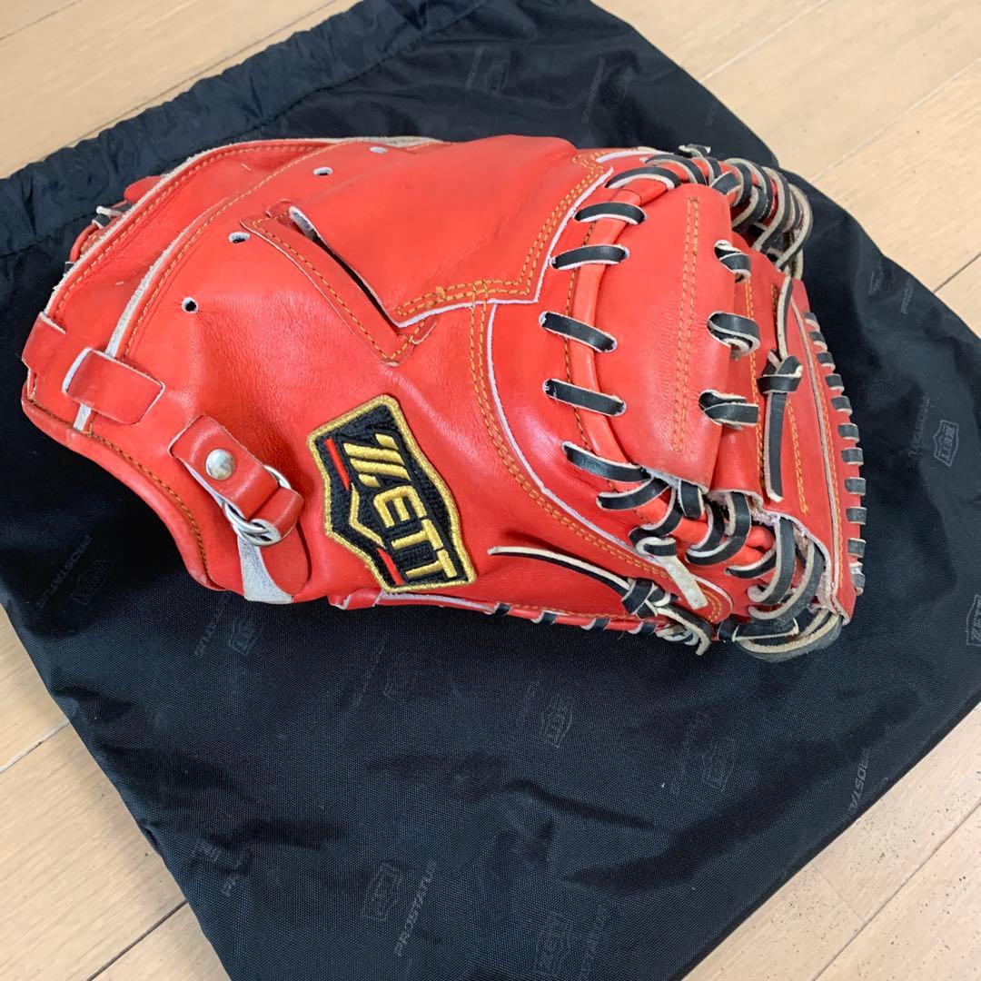 ZETT オレンジ キャッチャーミット