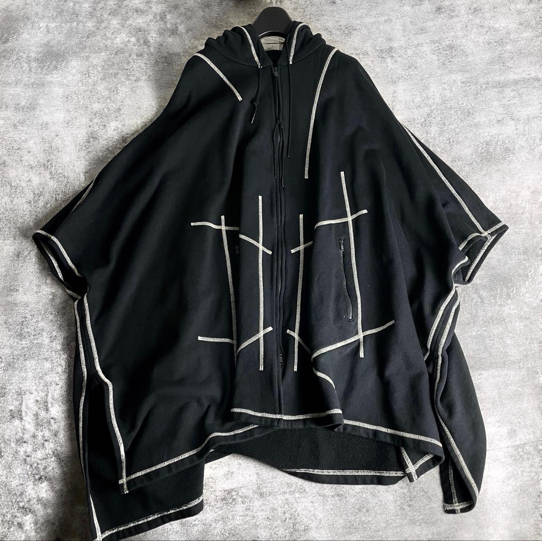 トップス S'YTE FRENCH TERRY RANDOM STITCH PONCHO