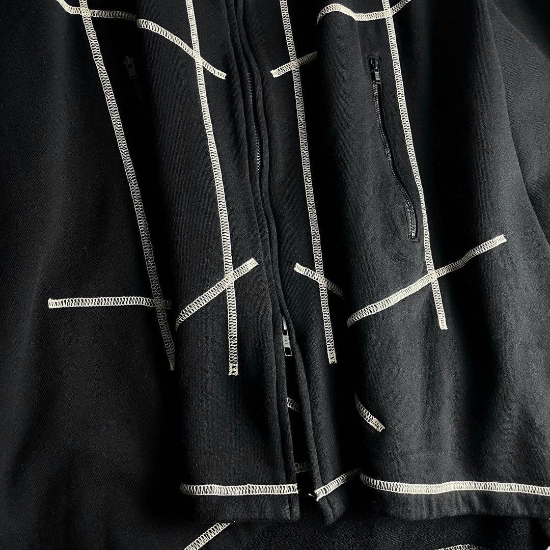 トップス S'YTE FRENCH TERRY RANDOM STITCH PONCHO