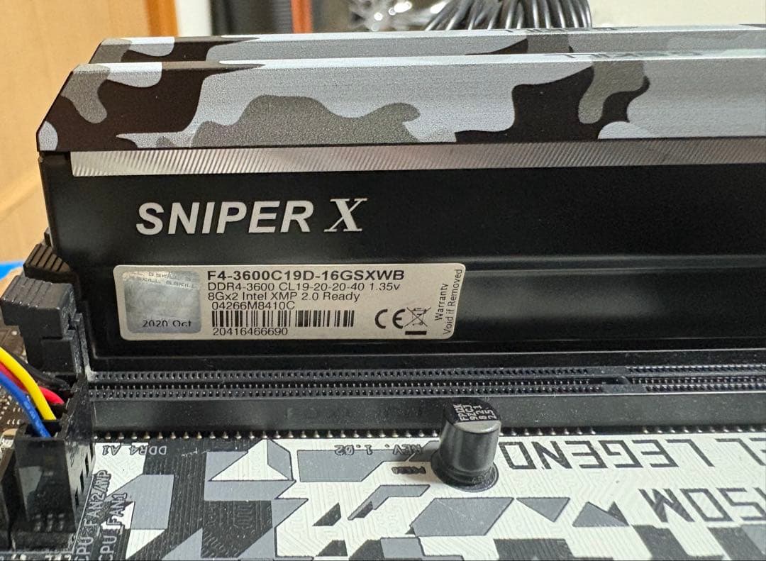 メモリー G.SKILL SNIPER X DDR4-3600 16GB (2x8GB)