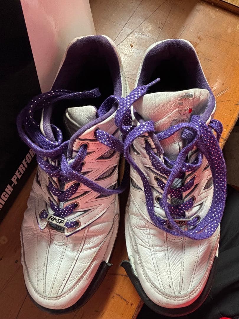 HI-SP ボウリングシューズ ホワイト/パープル 26.5