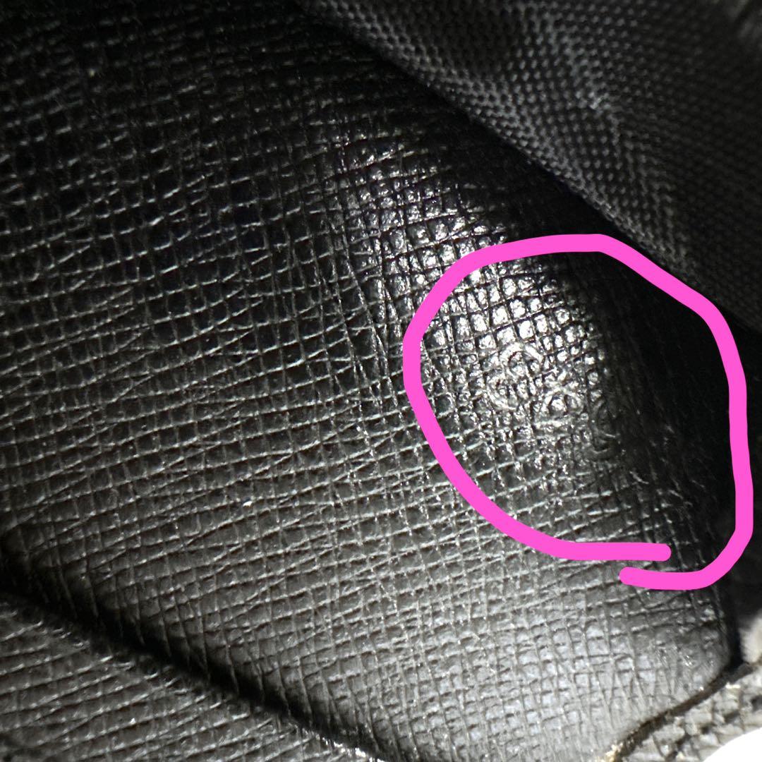 ルイヴィトン VUITTON タイガ 名刺入れ メンズ 黒 定期入れ