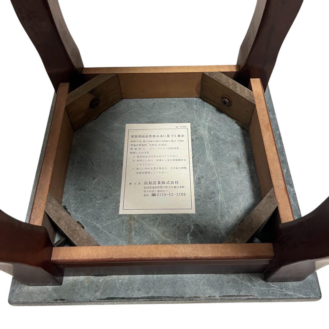 ✨【美品】高梨産業　花台/飾り棚　アンティーク家具　大理石