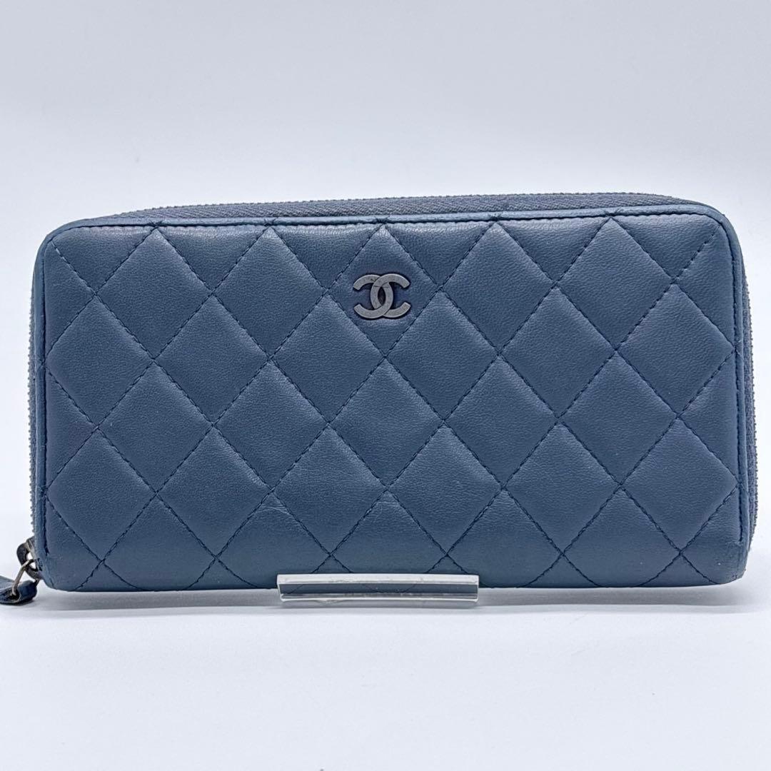 り*ん様 CHANEL シャネル マトラッセ ラウンドファスナー ココマーク ネ