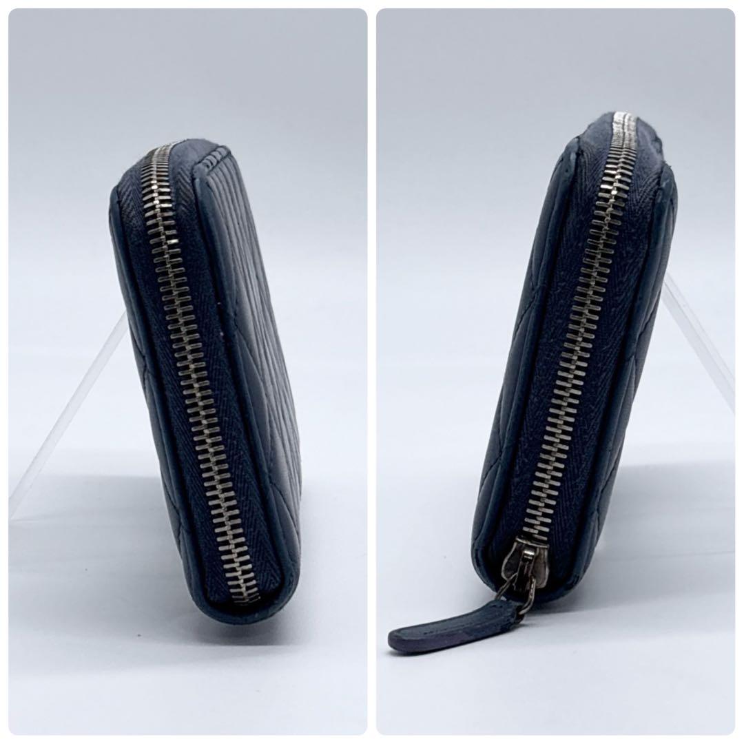 り*ん様 CHANEL シャネル マトラッセ ラウンドファスナー ココマーク ネ