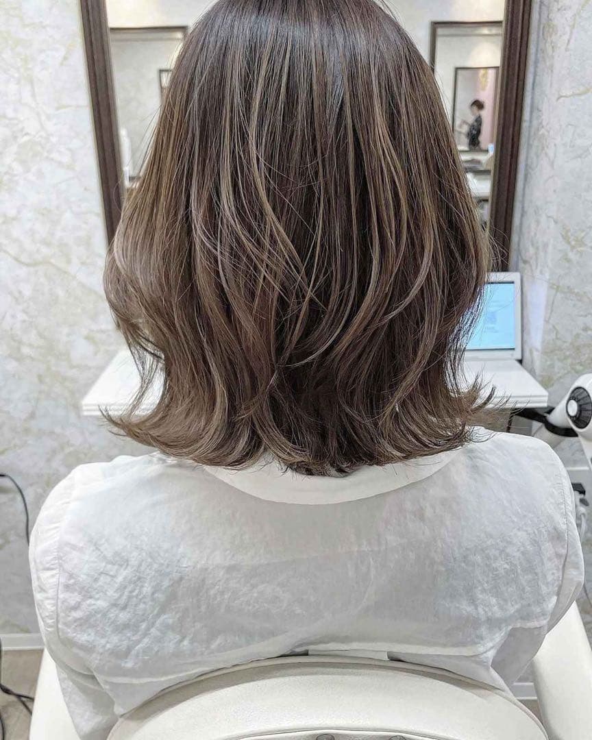 少し交渉可能✨ ミディアム　フル ウィッグ　医療用 レミー人毛 ブラウン