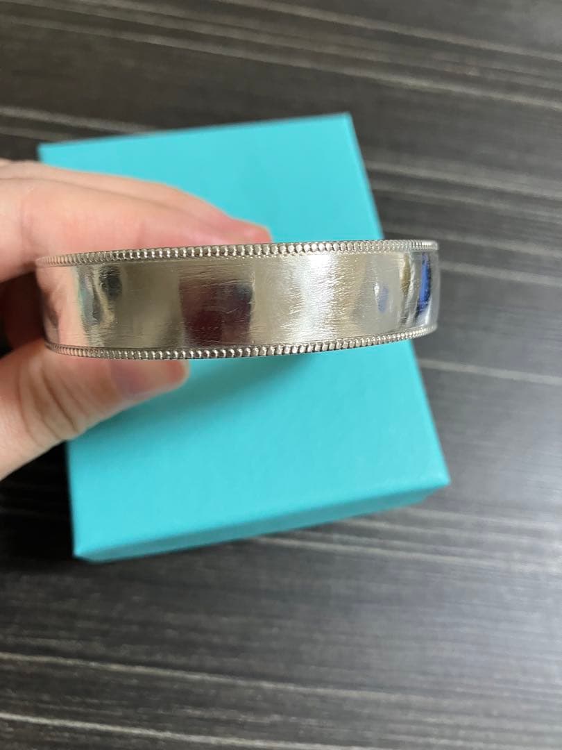 ティファニー　ミルグレインバングル　Tiffany