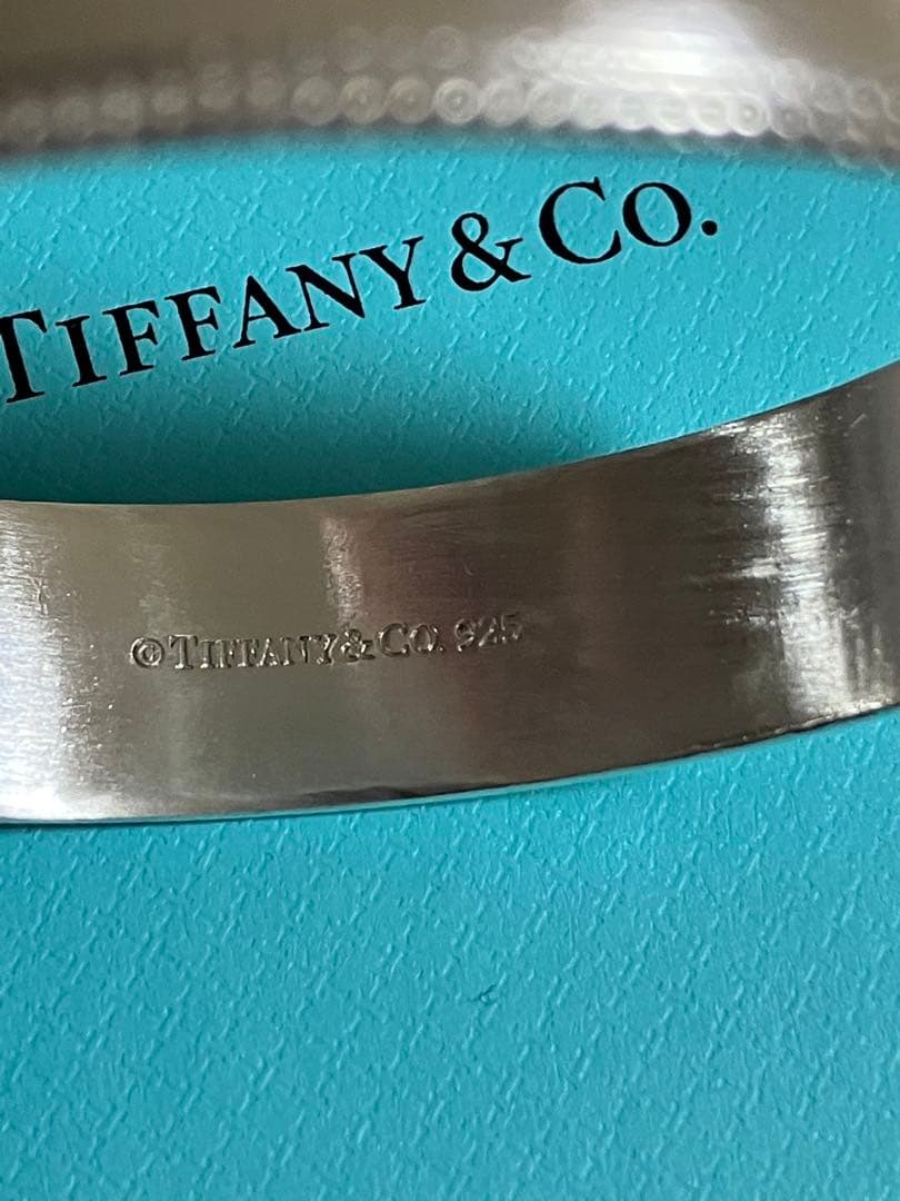 ティファニー　ミルグレインバングル　Tiffany