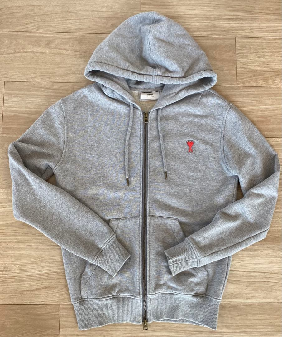 売り切りたいのでお値下げ！ami paris グレー フルジップパーカー