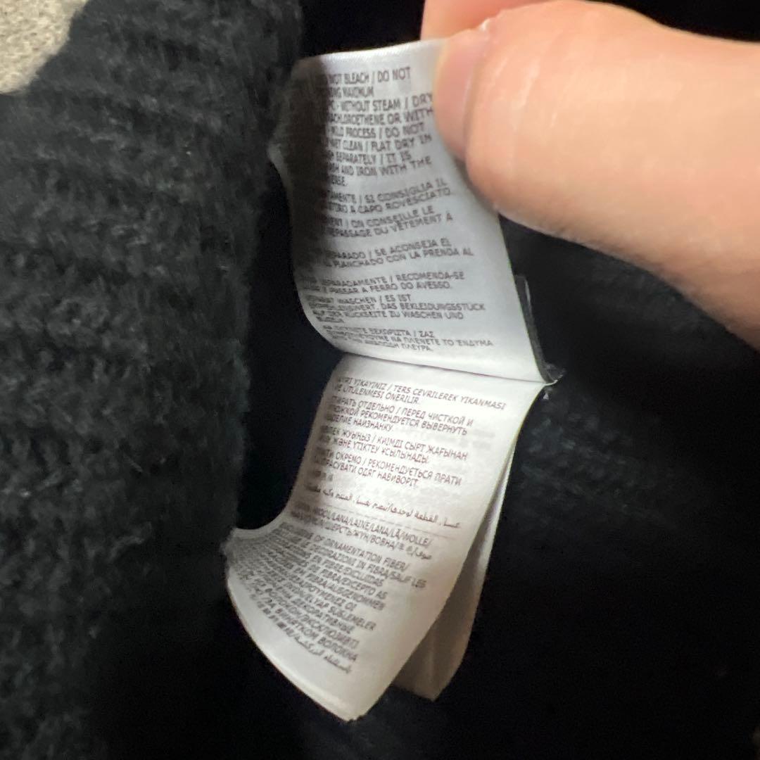 MONCLER Palm angels 黒 ニット帽 フリーサイズ