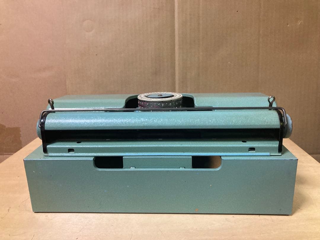 おもちゃのタイプライター 水色　アメリカ　ビンテージ　子ども