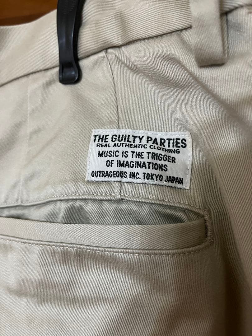 DOUBLE PLEATED CHINO TROUSERS 〔XLサイズ）