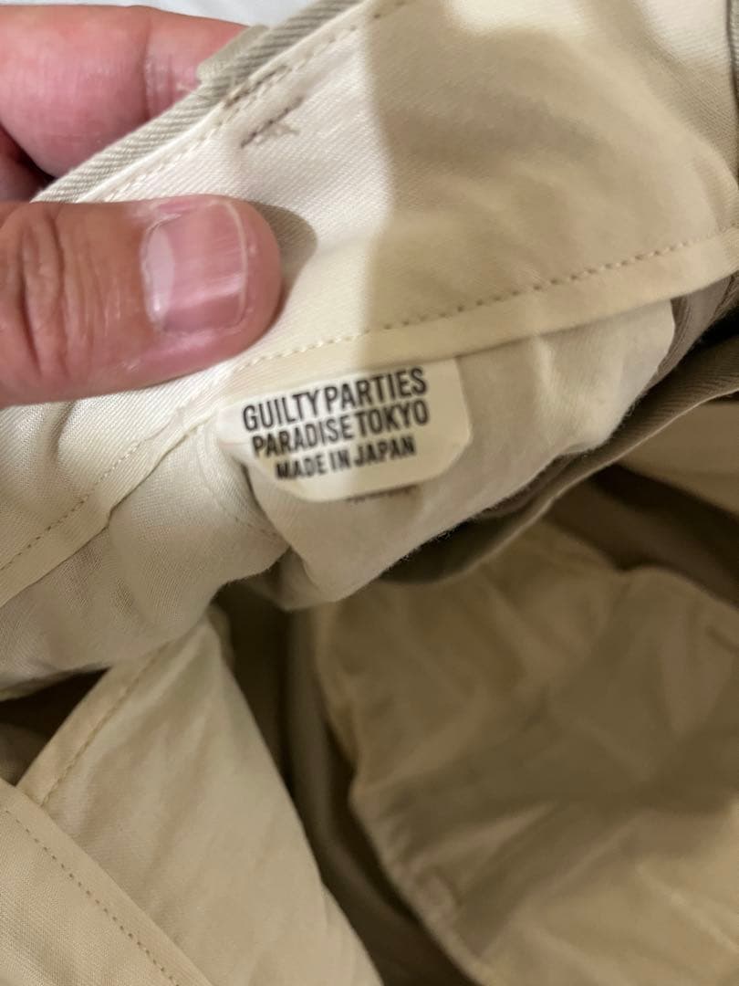 DOUBLE PLEATED CHINO TROUSERS 〔XLサイズ）