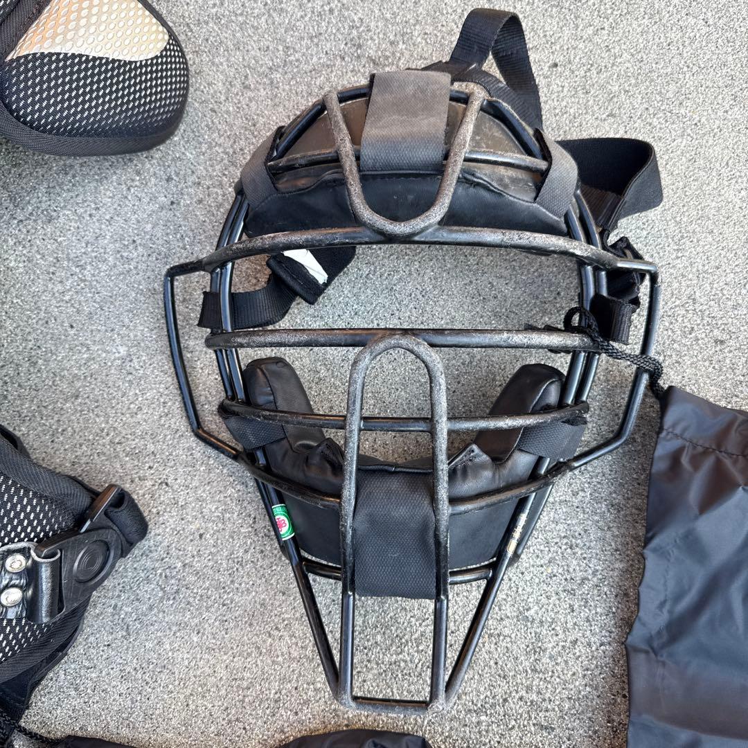 ミズノプロ キャッチャー用防具一式 軟式用 マスクはミズノ