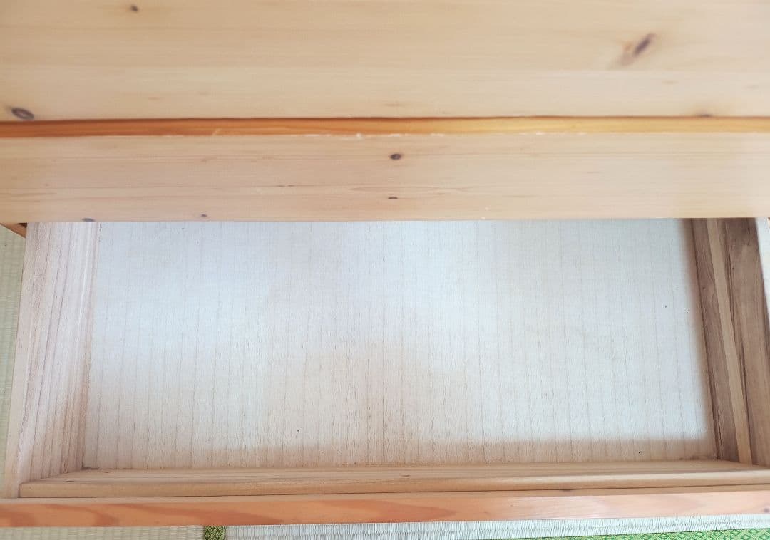 無印良品　パイン材　チェスト　4段　ワイド　廃盤品