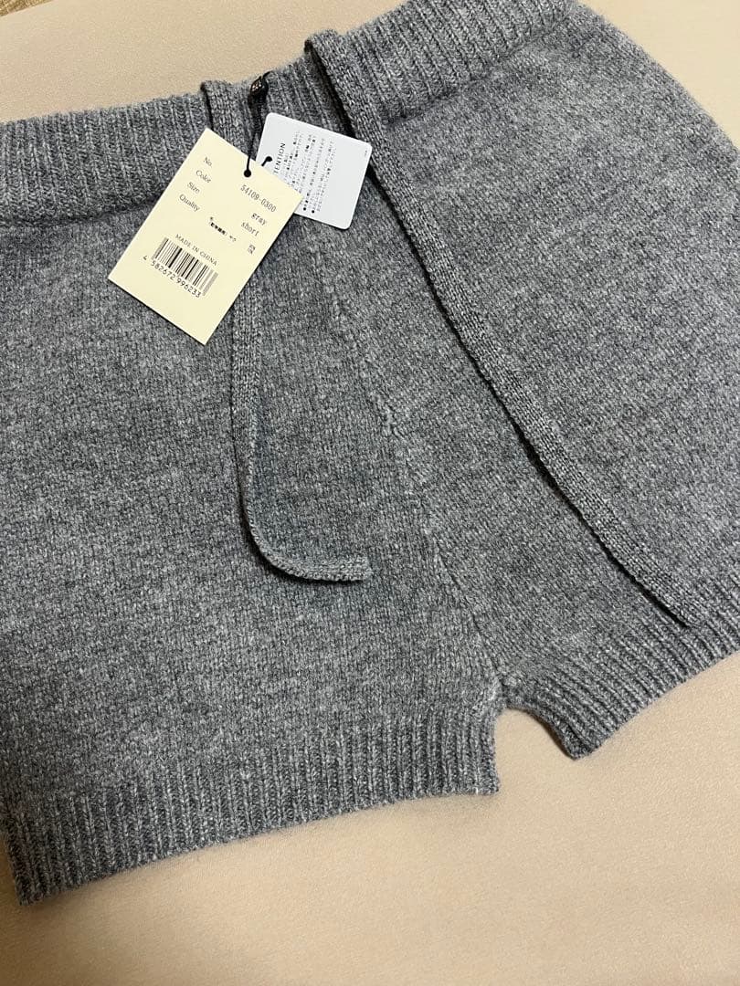 パンツ eaphi WOOL KNIT SHORT PANTS