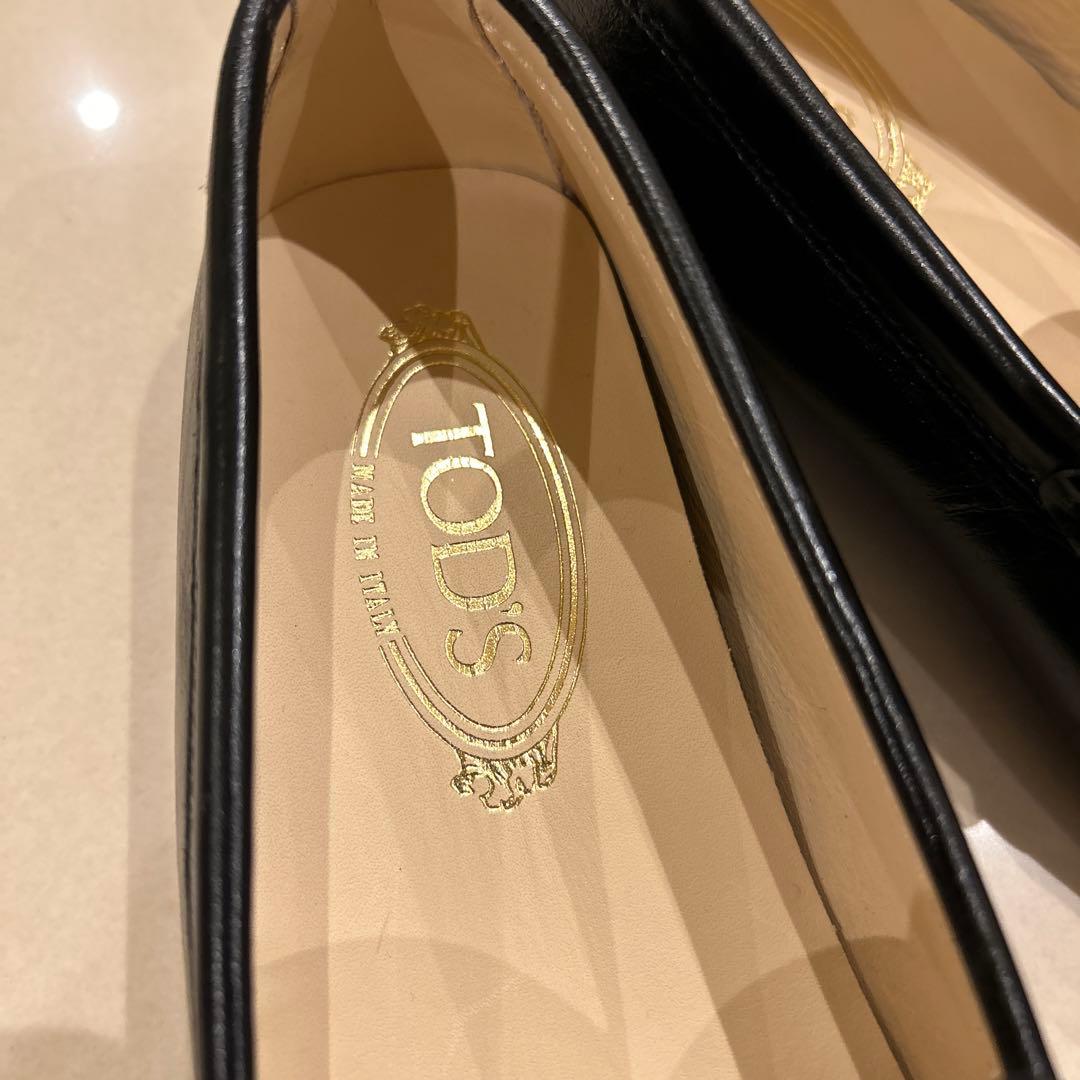 値下げ】新品Tod's トッズ黒38タイムレスローファー