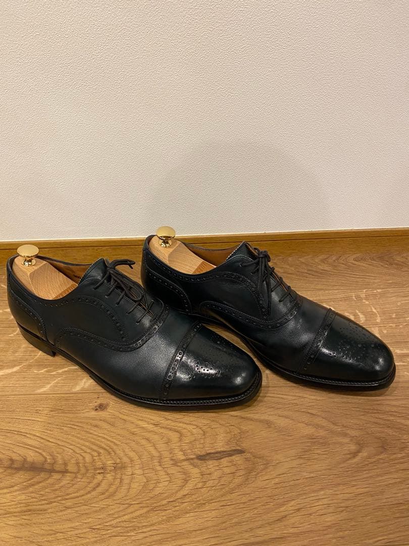 美品　スコッチグレイン 27センチ　3E ネイビー 紺