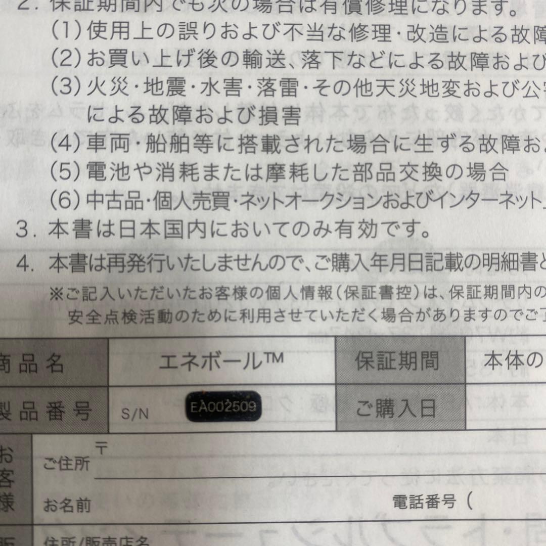 エネボール　USB充電器付き　エレクトロンエブリワン　GMコーポレーション