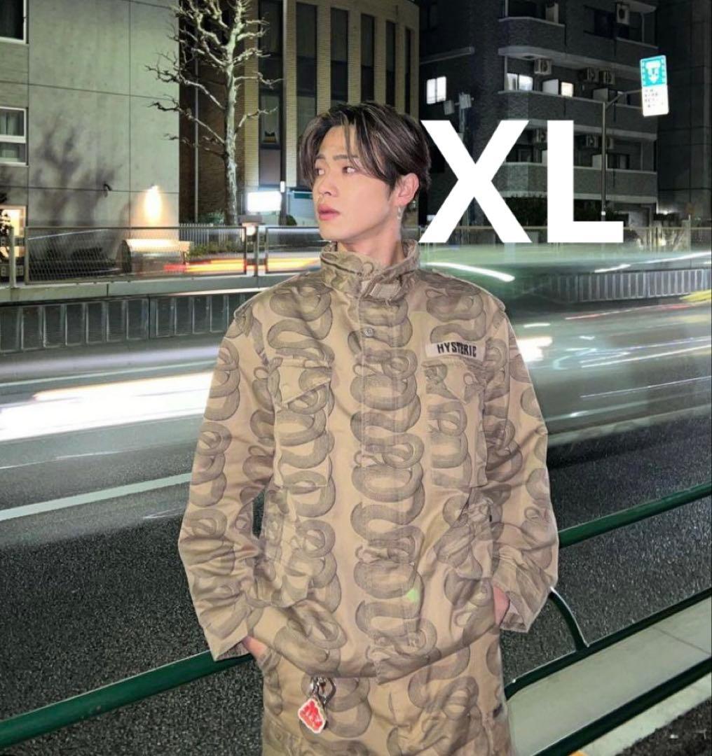 ヒステリックグラマー SNAKE LOOP柄 M-65 XLコムドットやまと着用