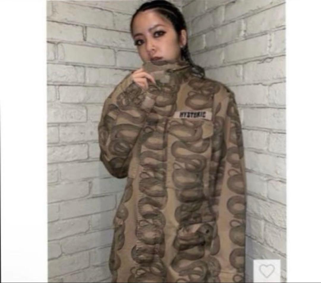 ヒステリックグラマー SNAKE LOOP柄 M-65 XLコムドットやまと着用