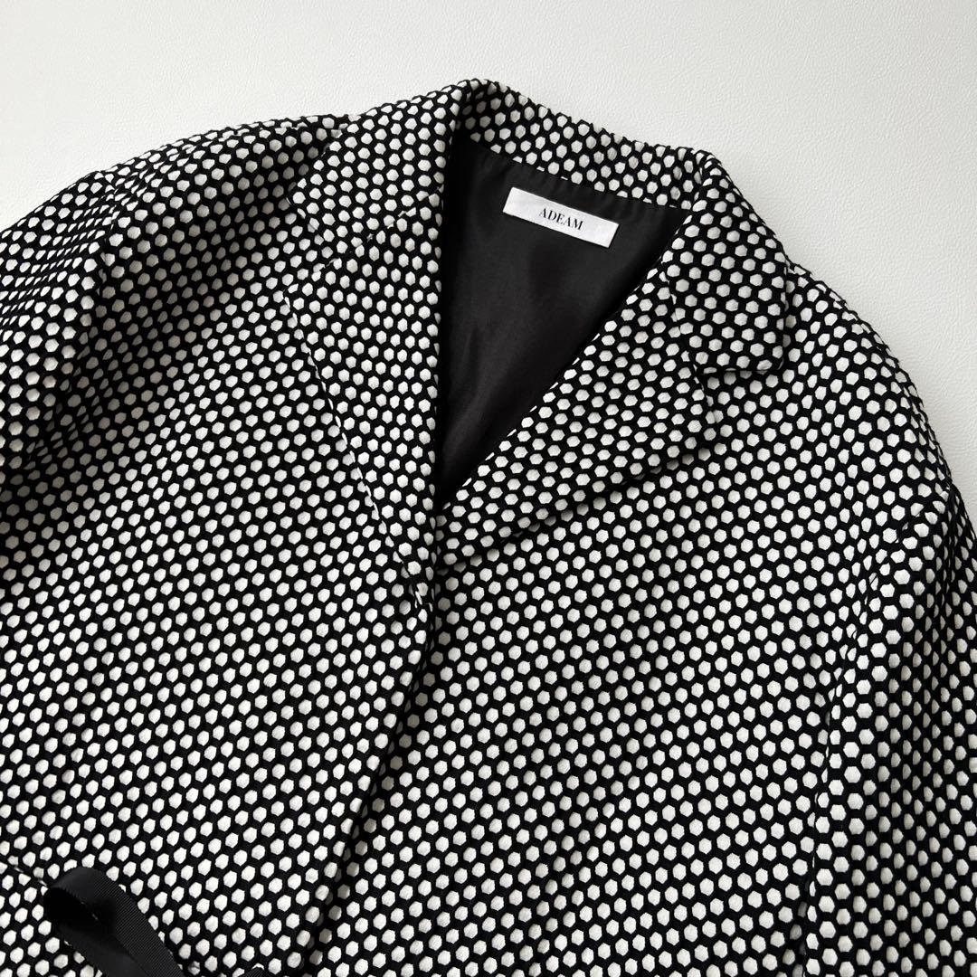 美品　ADEAM アディアム　FOXEY テーラードジャケット　総柄　リボン