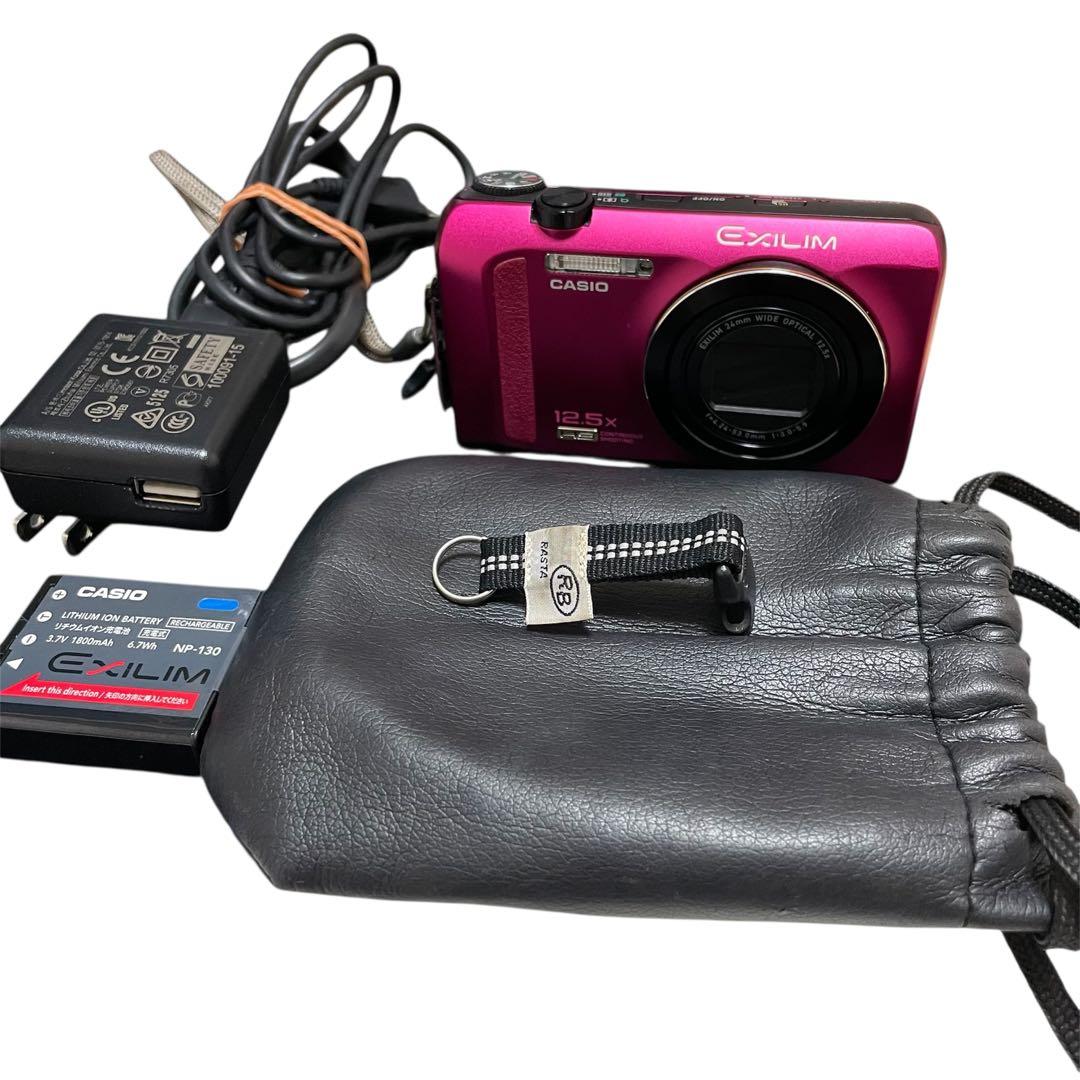 極上♪超美品★カシオ CASIO EXILIM EX-ZR200 ワインレッド