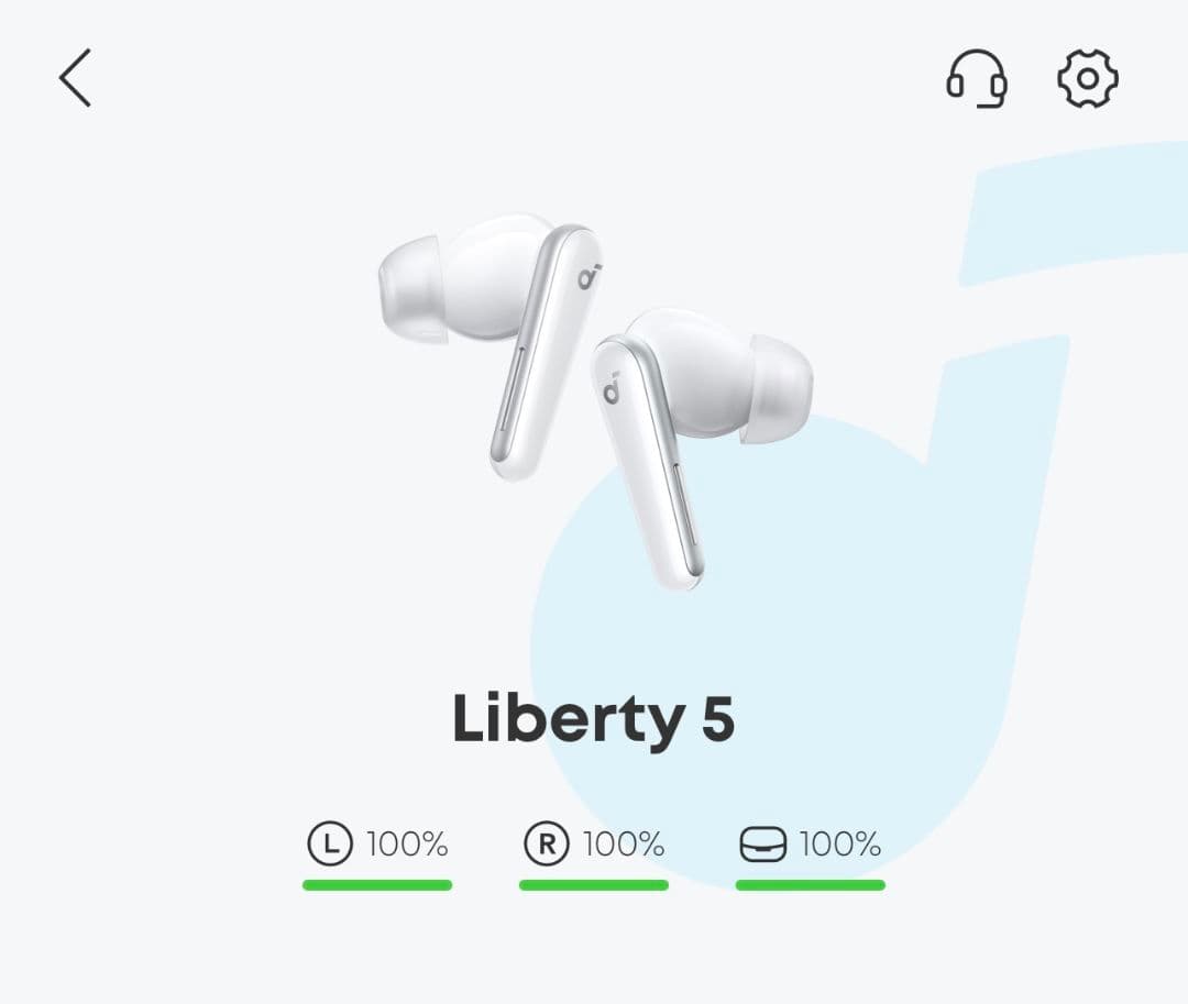 Liberty 5 ワイヤレスイヤホン ホワイト