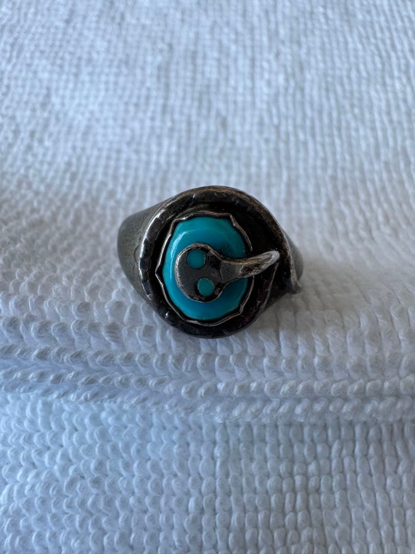 ヴィンテージシルバーリング　ズニ族　エフィカラバサ